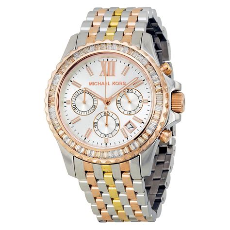 michael kors everest chronograph|Michael Kors Everest silver.